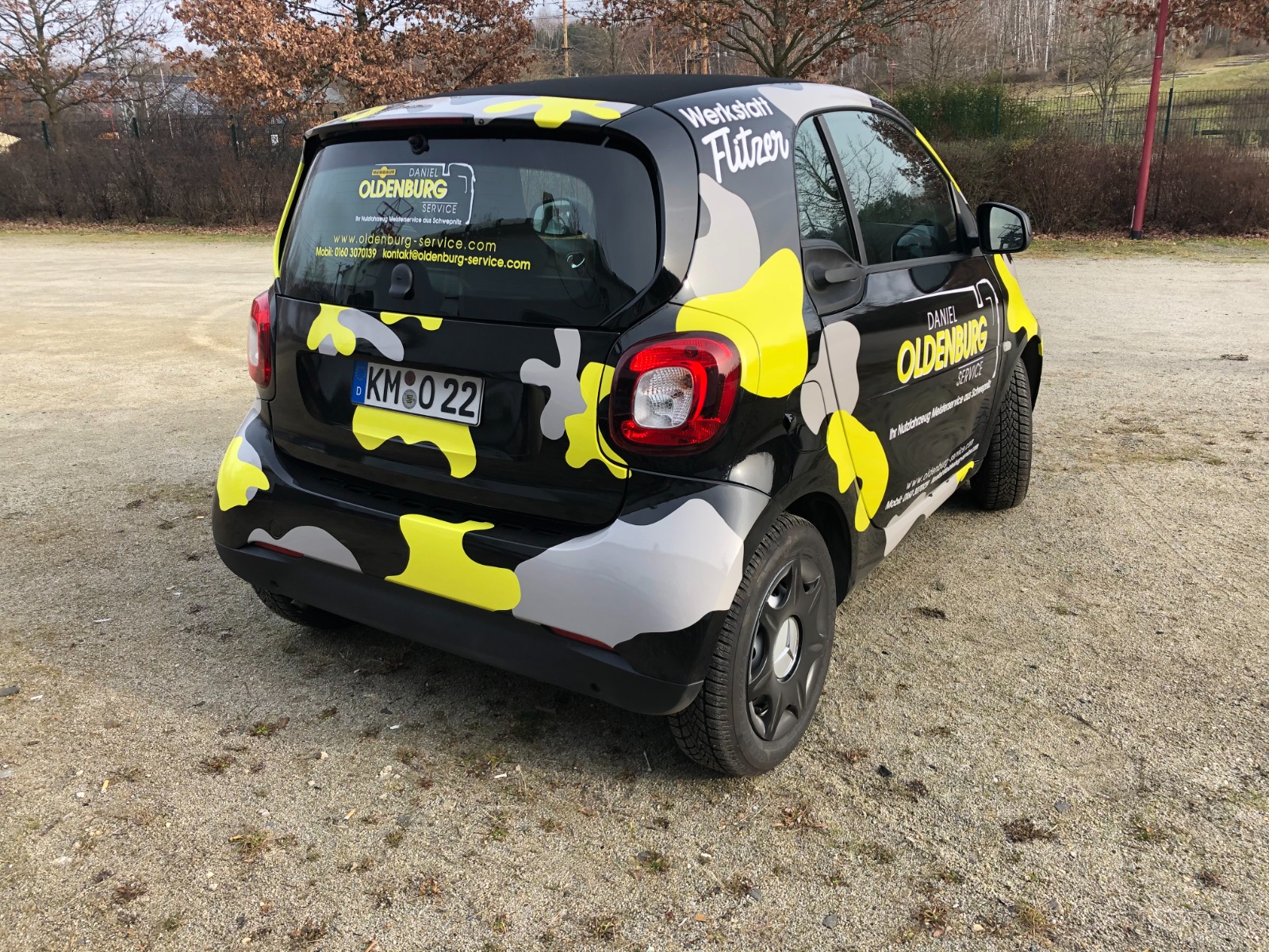 Smart Fortwo Werkstattersatzwagen bei Anhänger Schwepnitz